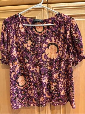 Rachel Zoe Floral Flowy Summer Top/Medium